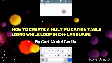 Multiplication table using while loop in c++ language