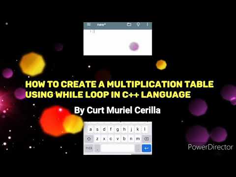 Multiplication table using while loop in c++ language