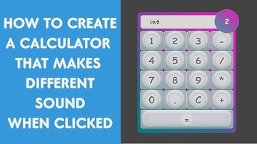 How To Create A Popup Sound Calculator | HTML5 CSS3 JS