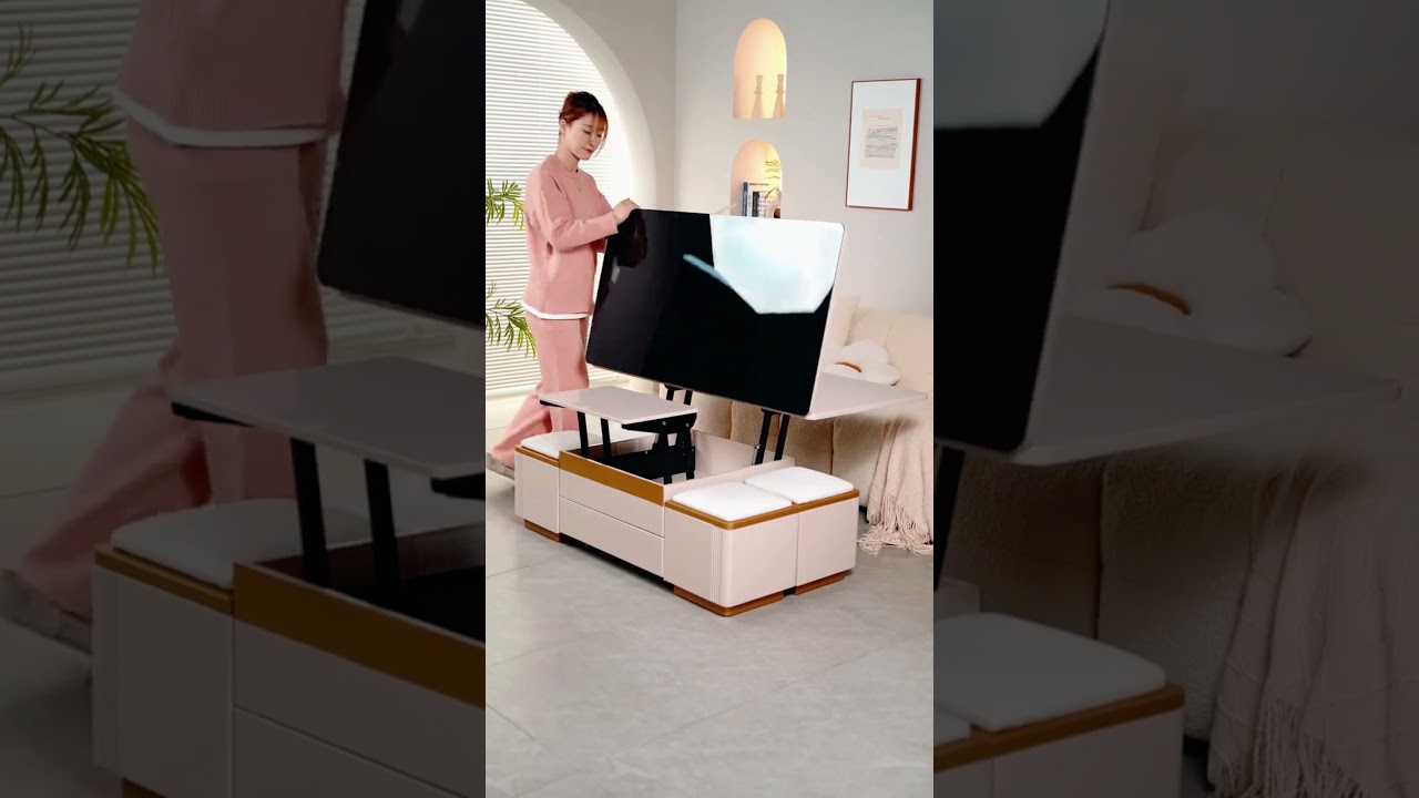 Guyii Lift-Top Coffee Table: Work, Dine, and Store in One!