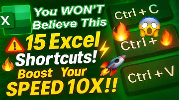 Master Excel Fast with These 15 Shortcuts | Excel Shortcuts 2025