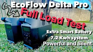 ECOFLOW DELTA PRO 7.2kwh Solar Generator and Smart Extra Battery Power Station Load Test