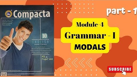 bbc Compacta class 10|MODALS|CA-35|solved & explained