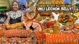 Legit na 'UNLI LECHON BELLY', EAT ALL YOU CAN! Chicharon Ginabot, Pares at 30 ULAM na UNLI BUFFET!