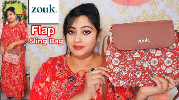 ZOUK Chittoor Red Kalamkari Flap sling Bag /@zoukonline /Mousmi