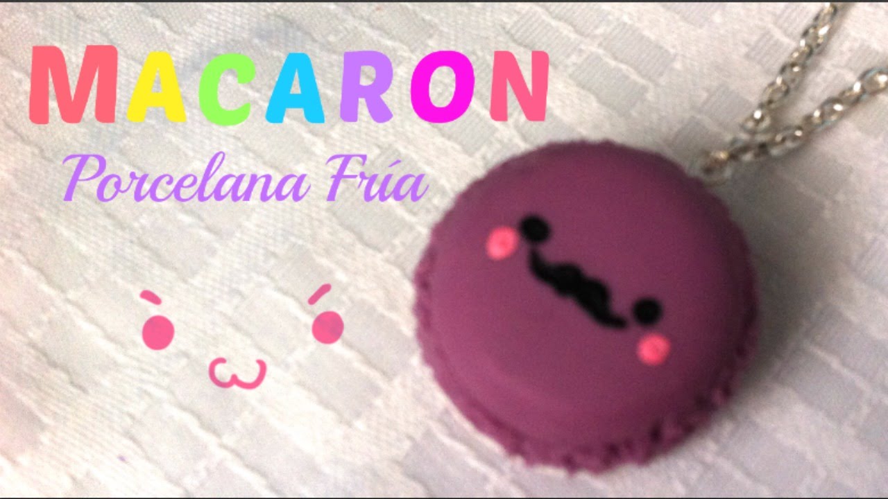 como hacer macarons en microondas Macaron de Porcelana Fría /TUTORÍAL