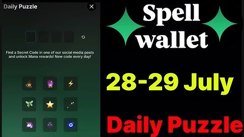 Spell wallet puzzle today 28 & 29 July | spell wallet daily puzzle | #spellwallet #combo |
