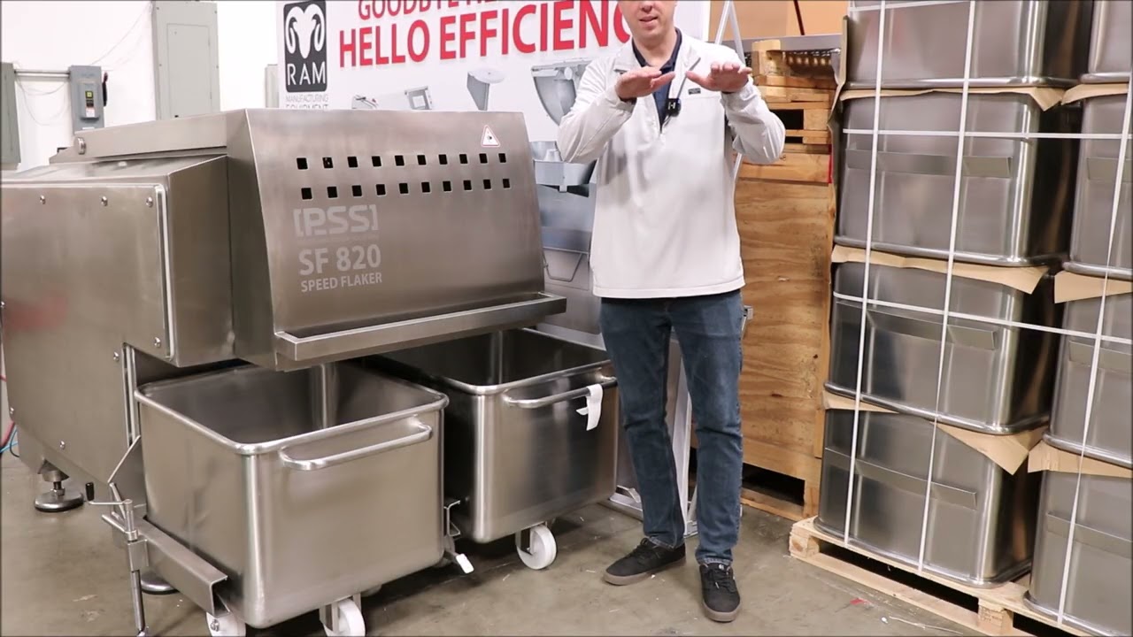 PSS 820 Speed Flaker Walk-Through | Industrial Frozen Block Flaker & Pre-Breaker for Meat Processing