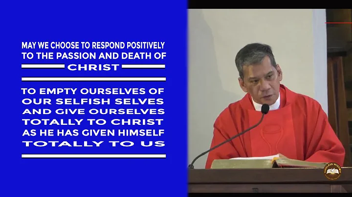 Timeless Wisdom | Homily | Embracing the Suffering Christ | Palm Sunday | Fr Weyms Sanchez SJ