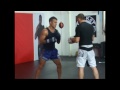 Roger Huerta works his boxing as he Prepares For the War machine fight