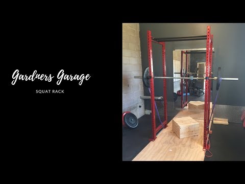 DIY squat rack for your home gym