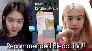 review belaching rambutt ??, moremo keratin hair bleaching, worth it nggak yaa???