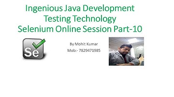 How to Work with DropDown in Selenium live Session