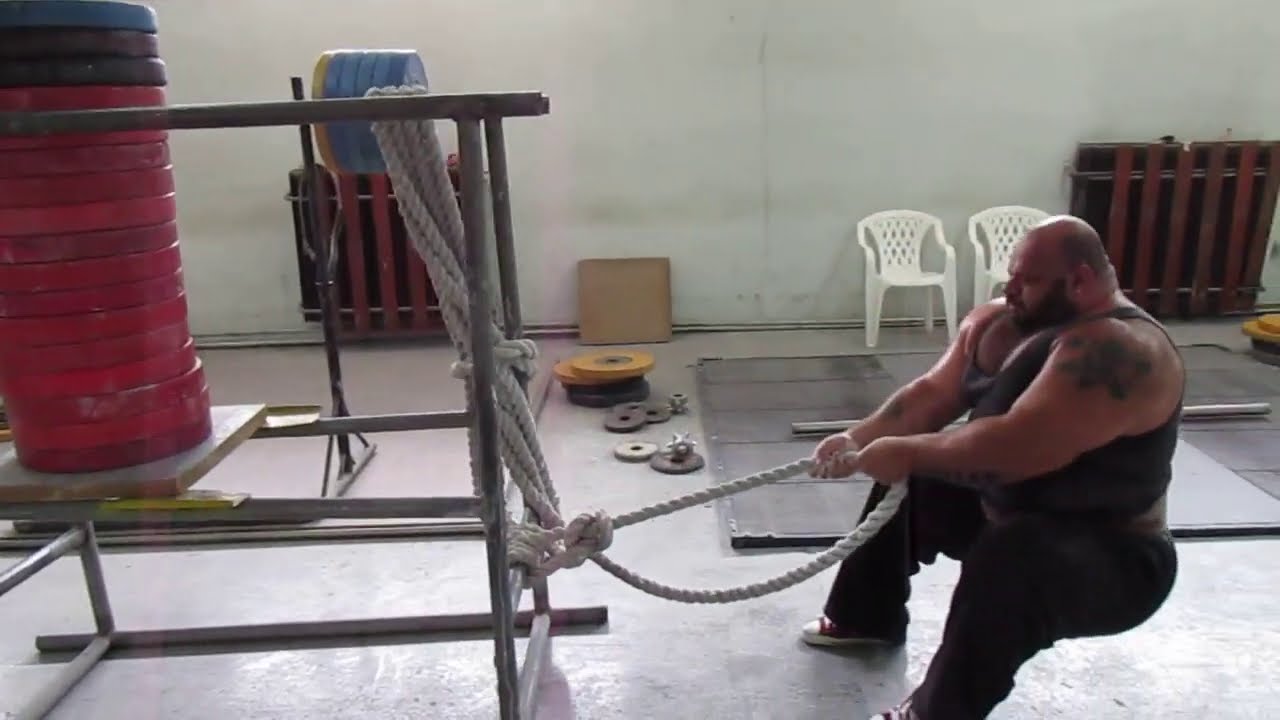 Sled Rope Pull 530kg YouTube