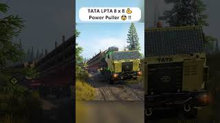 This Truck is a Power Puller | TATA LPTA 8 x 8 | SnowRunner India 🇮🇳