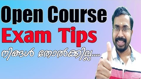 Open Course Exam Tips|How to Pass Easily?