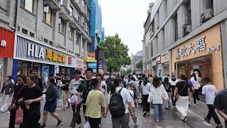 Walking Wuhan China’s Jianghan Road –  Iconic Pedestrian Street