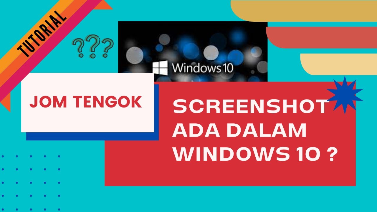 SCREENSHOT DALAM WINDOWS 10 - YouTube