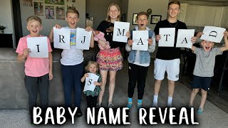 new baby name reveal