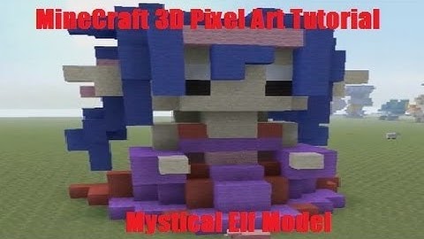 MineCraft 3D Pixel Art Tutorial - Mystical Elf Model