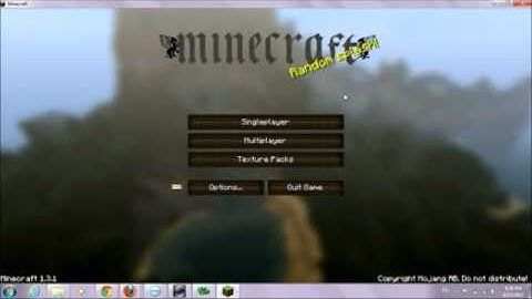 Minecraft-How to Install Texture Pack 1.3.1