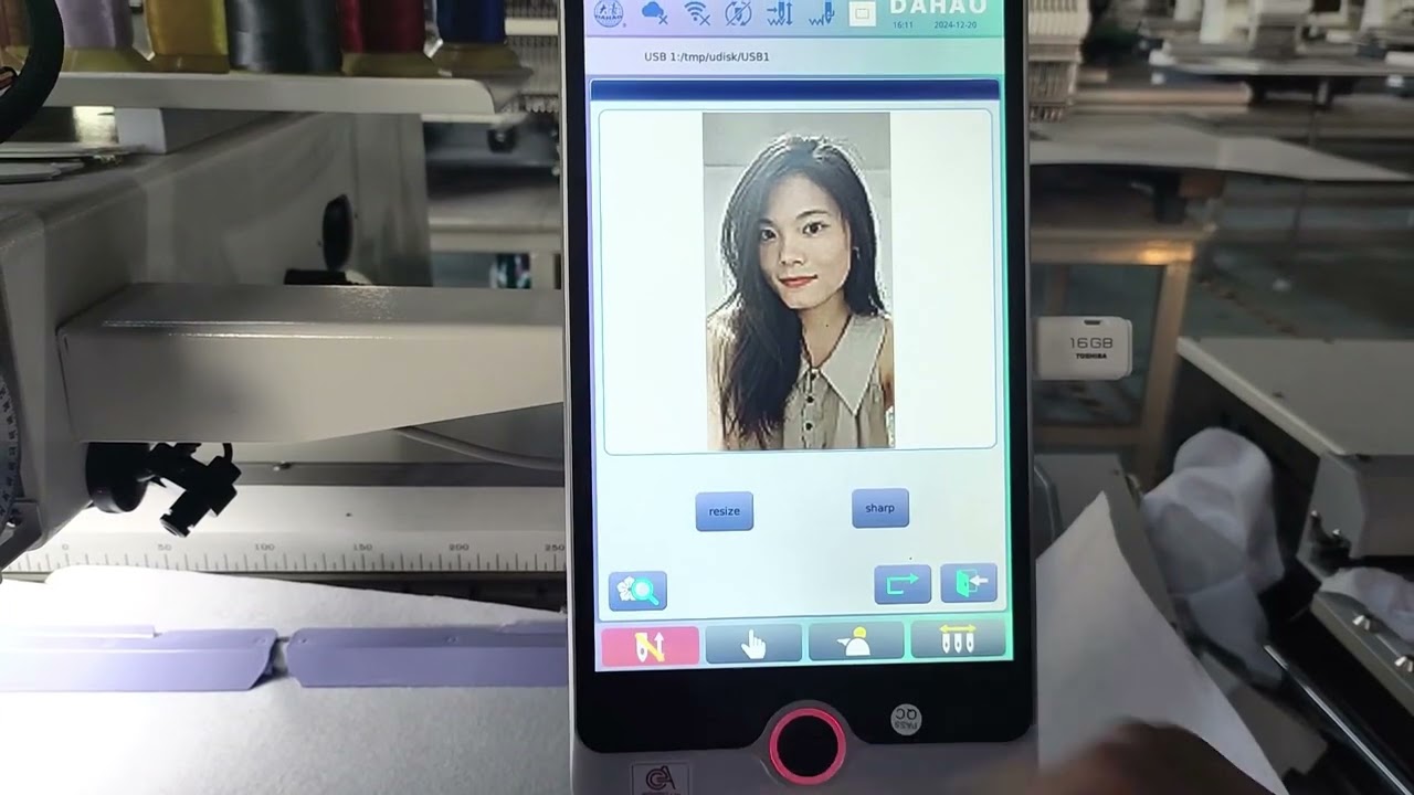 How to do photo embroidery machine Dahao A15 RPO COMPUTER?-Gensen embroidery machine