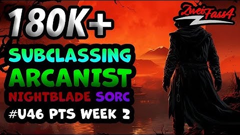 🤹 Subclassing Arcanist Blade Sorc | 180k+ DPS PvE Build | ESO - U46 PTS Week 2