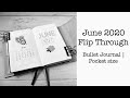 June 2020 Flip Through | Bullet Journal | Pocket size