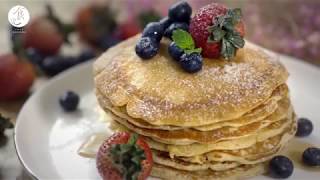 美式鬆餅｜American pancakes｜食譜｜C2食光｜4K [Eng Sub] 
