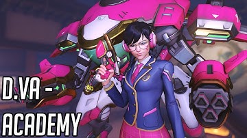 D.Va "Academy" Skin Showcase - Overwatch 2
