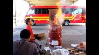 Mini-simulador de Flashover e Backdraft