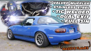 I Built The PERFECT TURBO MIATA Exhaust (Sounds Insane...)