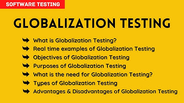 manual testing tutorial for beginners | what is globalization testing in software testing