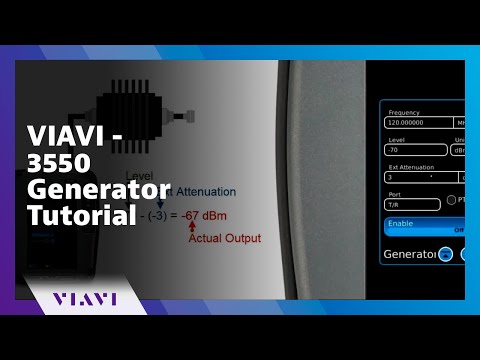 VIAVI - Aeroflex 3550 Generator Tutorial