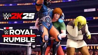 WWE 2K25 On PS5: 30 Custom Character Royal Rumble! - THIS WAS ALL OVER THE PLACE!