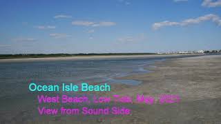 Ocean Isle Beach, West Beach, End of Island, Low Tide, Sound Side