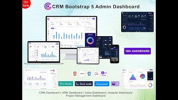 CRMi – Powerful Bootstrap Admin Web App With Dashboard Template