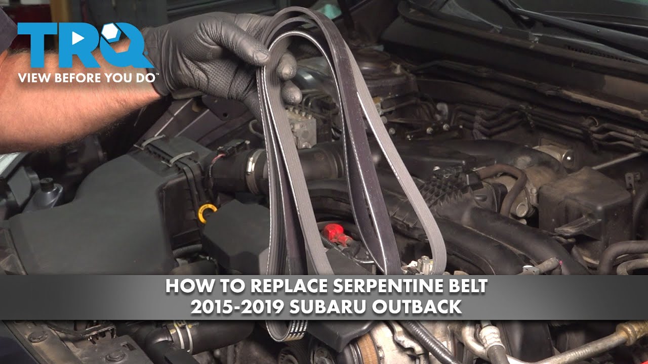 How to Replace Serpentine Belt 2015-2019 Subaru Outback