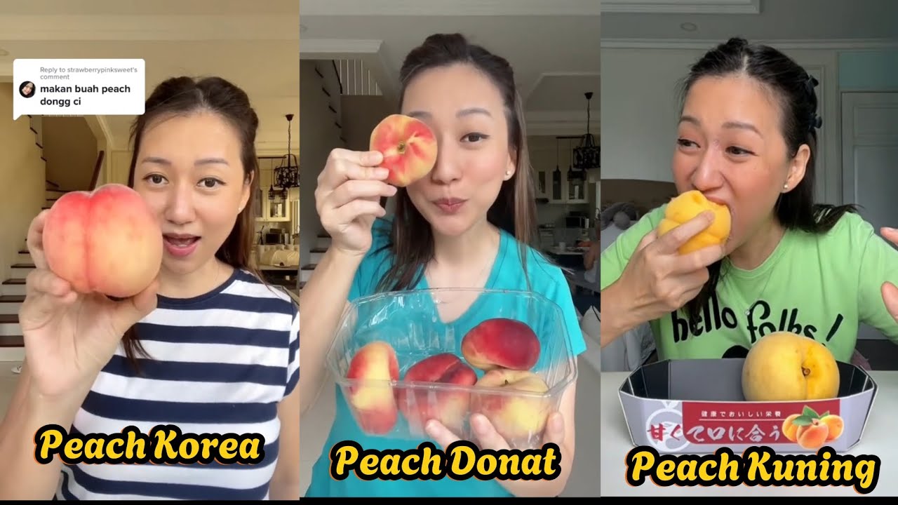 COBAIN MACAM MACAM BUAH PEACH 🍑🫐🍎 ADA PEACH DONAT 🤩