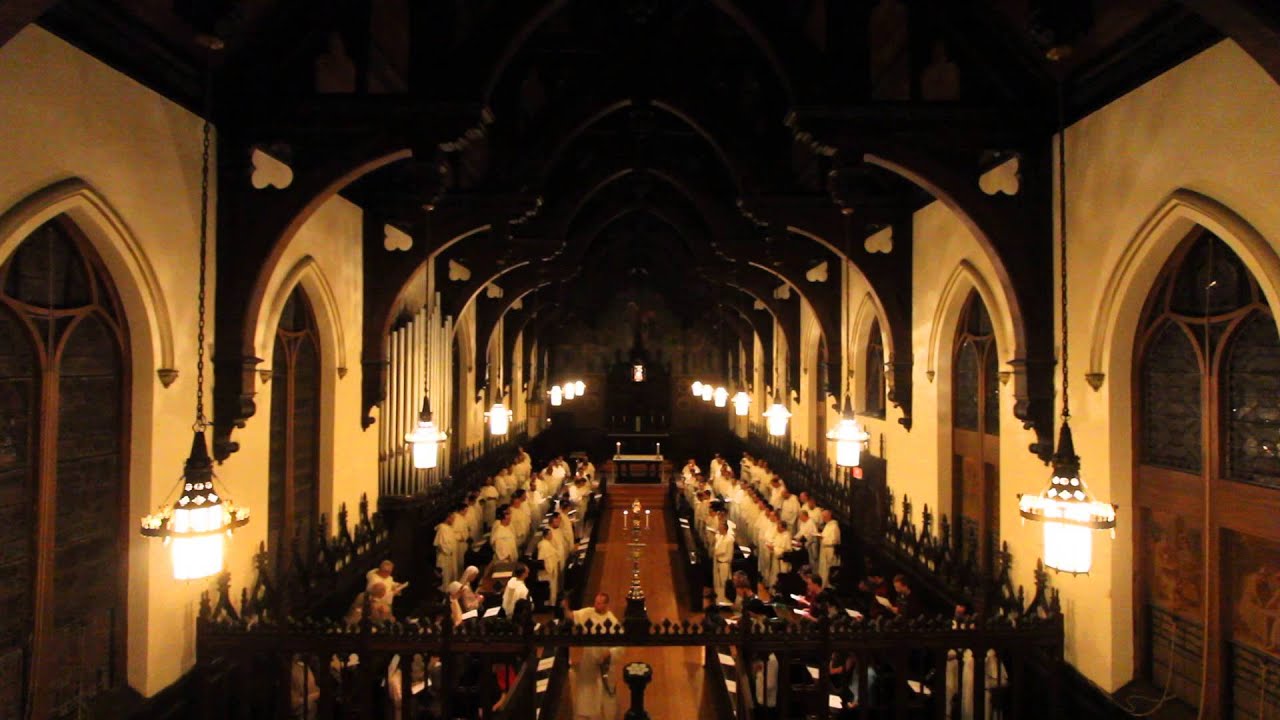Finish of Compline at the Dominican House of Studies (w/4 US Provinces represented)
