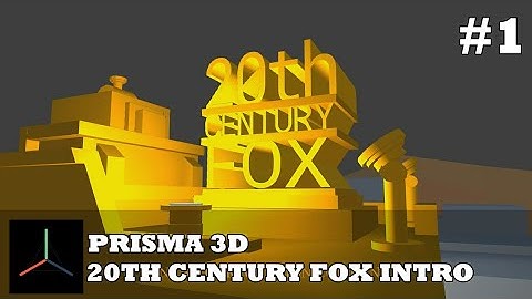 20TH CENTURY FOX INTRO ( PRISMA 3D ) / TIMELAPSE