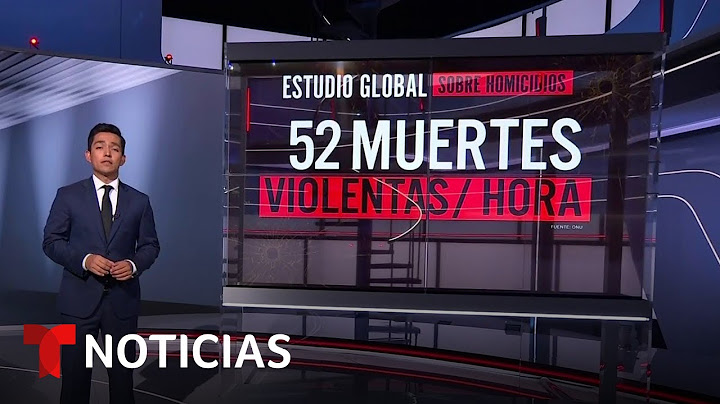 Cada hora mueren violentamente 52 personas en el planeta | Noticias Telemundo