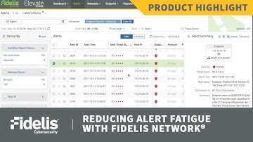 Reducing Alert Fatigue with Fidelis Network®