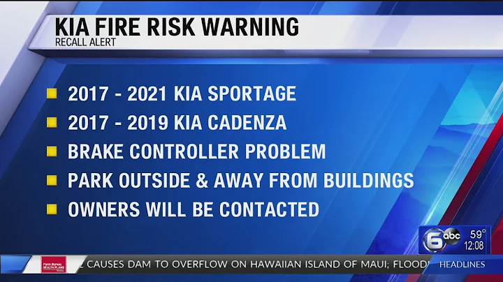 Kia recalls nearly 380K vehicles for fire risk, tells owners to park outside