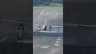 Plane skids On Runway At Birmingham Airport