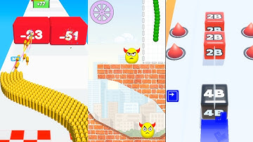 Bullet Army Run Vs Draw To Smash Vs Jelly Run 2048 | Android Ios game