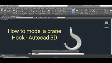 How to create 3d model of Crane Hook - Autocad 3D / HD Video