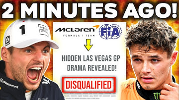 HUGE NEWS for Verstappen & Piastri as Norris Faces Disqualification Following Las Vegas GP Drama!