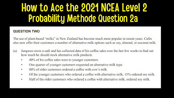 How to Ace the 2021 NCEA Level 2 Probability Methods Question Q2a Part I, II and III
