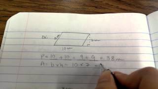 Area & Perimeter of Parallelograms